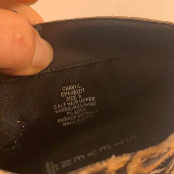 Steven by Steve Madden Genuine Calf Hair Leopard Print Buckle Boots - Picture 9 of 10